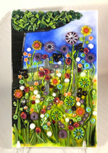 Load image into Gallery viewer, Lush Meadow Fused Glass Art Panel