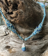 Load image into Gallery viewer, Kumihimo Necklace - Frosty Blues