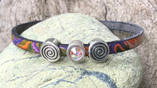 Load image into Gallery viewer, Leather Bracelet - Marbled Colors