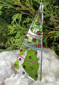 Holiday ornaments - Abstract Pink - Green Confetti