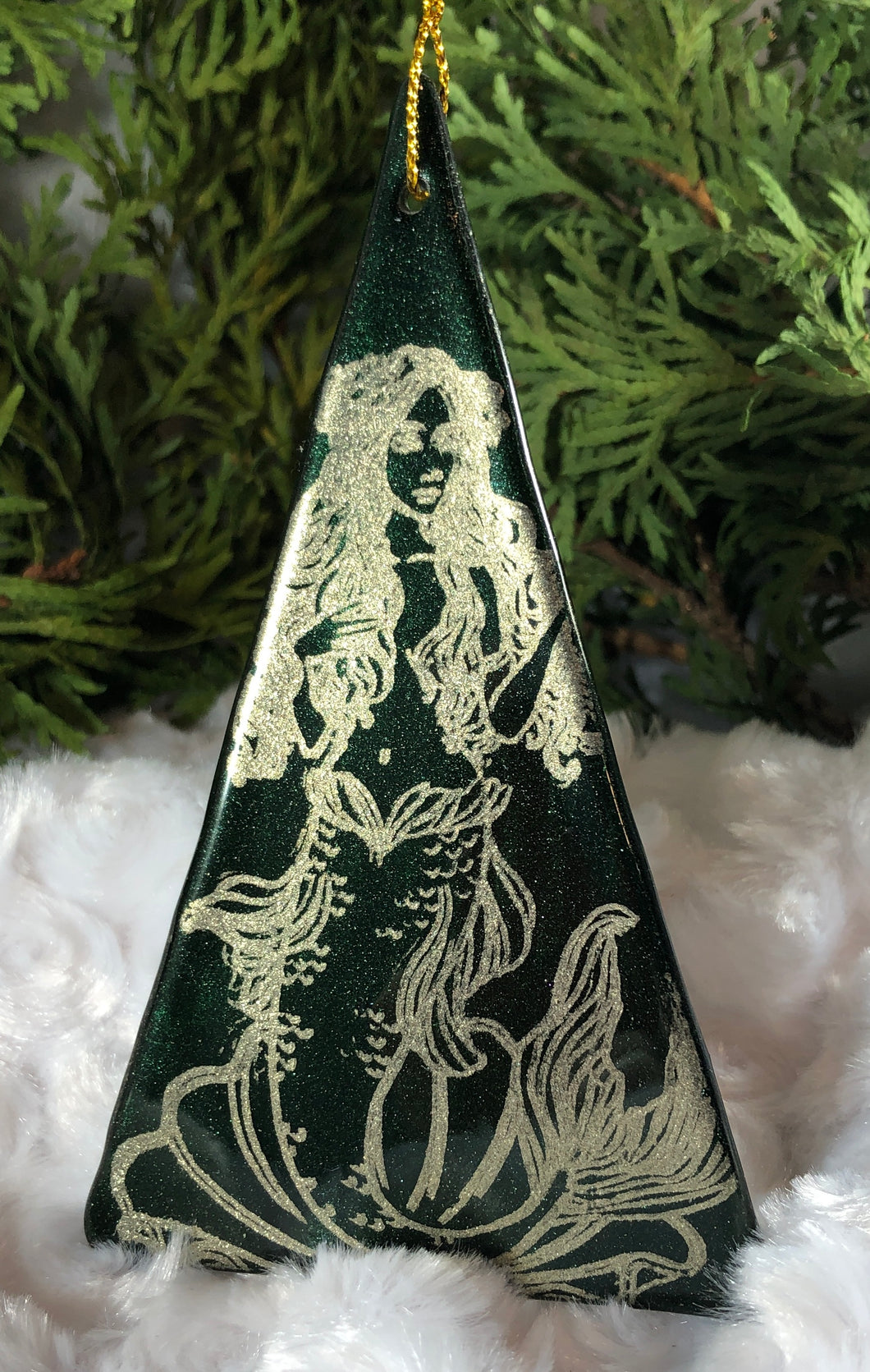 Holiday Ornaments - Green Mermaid