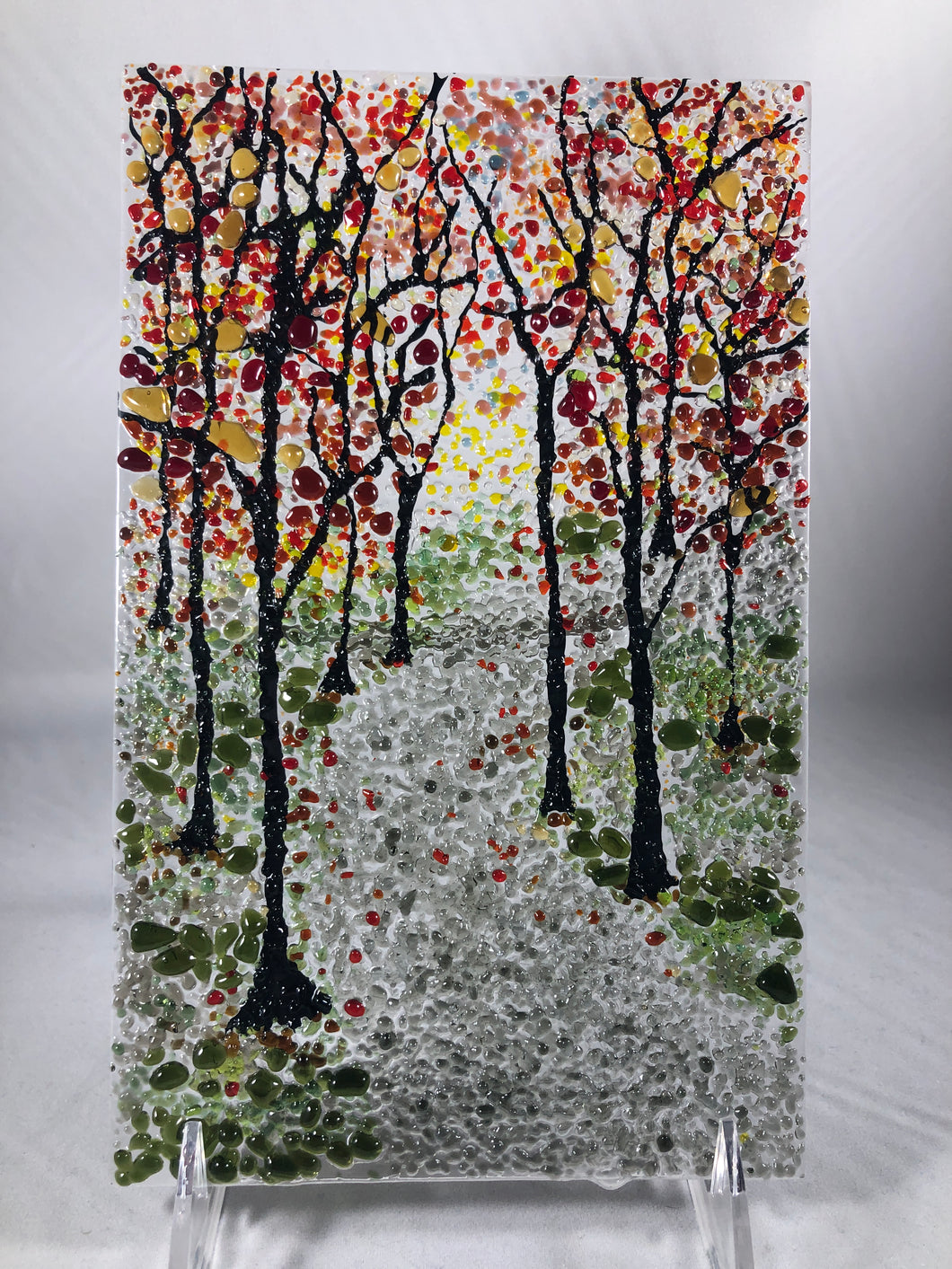 Ode to Chester County Fused Glass Art Panel