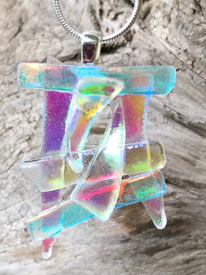 Dichroic Cluster - Multicolored on clear