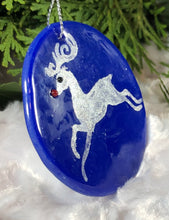 Load image into Gallery viewer, Holiday Ornaments - Blue Rudolph