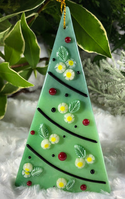 Holiday ornaments - Daisies on streaky