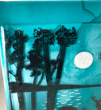 Load image into Gallery viewer, Caribou Lake Fused Glass Art Panel