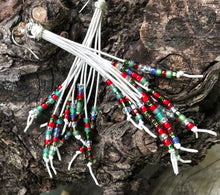 Load image into Gallery viewer, Cattail Earrings - Holiday Bling