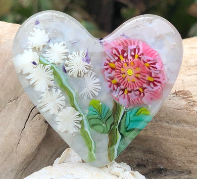 Fused Glass Heart