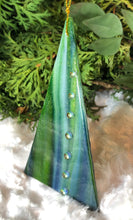 Load image into Gallery viewer, Holiday Ornaments - Green Streaky / Mica / Embellished