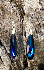 Swarovski Crystal Raindrops - Bermuda Blue Bijou