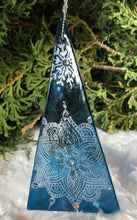 Load image into Gallery viewer, Holiday Ornaments - Sea Blue / Mica - Embellished