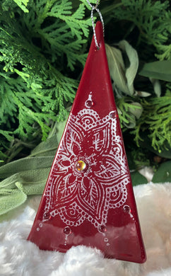 Holiday Ornaments - Red / Mica / Embellished