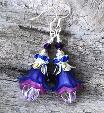 Load image into Gallery viewer, Tulip Style Earrings - Bluebells