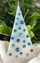 Load image into Gallery viewer, Holiday Ornaments - Icy Blue Dichro Dots