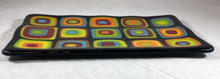 Load image into Gallery viewer, Retro Squares Fused Glass Dish