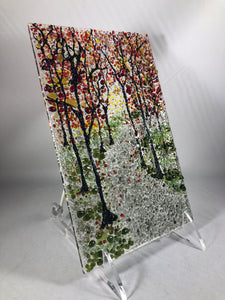 Ode to Chester County Fused Glass Art Panel