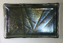 Load image into Gallery viewer, Fused Glass Dish - Iridescent on gray