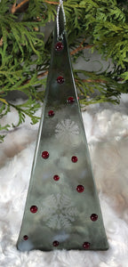 Holiday Ornaments - Dusky Gray/ Mica / Embellished