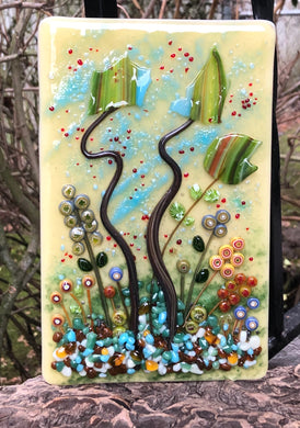 Going, Summer into Fall - Fused Glass