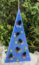 Load image into Gallery viewer, Holiday ornaments - Periwinkle with Flowers