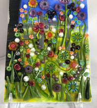 Load image into Gallery viewer, Lush Meadow Fused Glass Art Panel