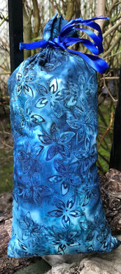 Deep Blue Batik Floral