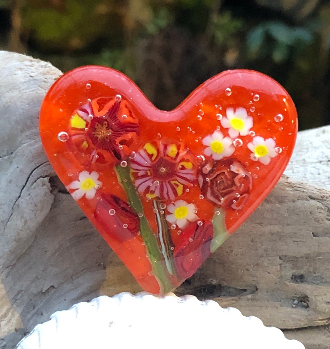 Fused Glass Heart