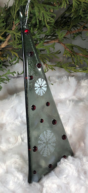 Holiday Ornaments - Dusky Gray/ Mica / Embellished