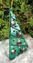 Load image into Gallery viewer, Holiday Ornaments - Cranberry on Green Iridescent
