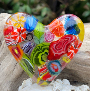 Fused Glass Heart