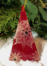 Load image into Gallery viewer, Holiday Ornaments - Red / Mica / Embellished