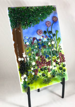 Load image into Gallery viewer, Late Spring Meadow Fused Glass Art Panel