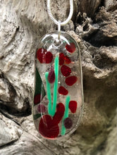 Load image into Gallery viewer, Holly Berries Fused Glass Pendant