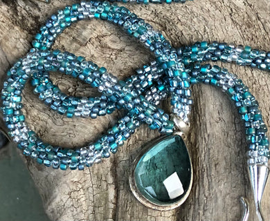 Kumihimo Necklace and Bracelet Set - Calm Waters