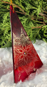 Holiday Ornaments - Red / Mica / Embellished