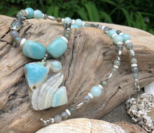 Load image into Gallery viewer, Mineral Necklace - Carved Amazonite