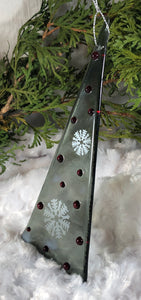 Holiday Ornaments - Dusky Gray/ Mica / Embellished