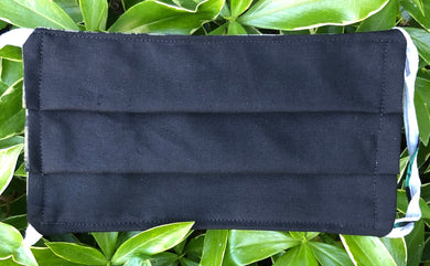 Face Mask - Two layers - Solid Black
