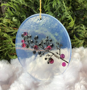 Holiday ornaments - Silkscreen branch