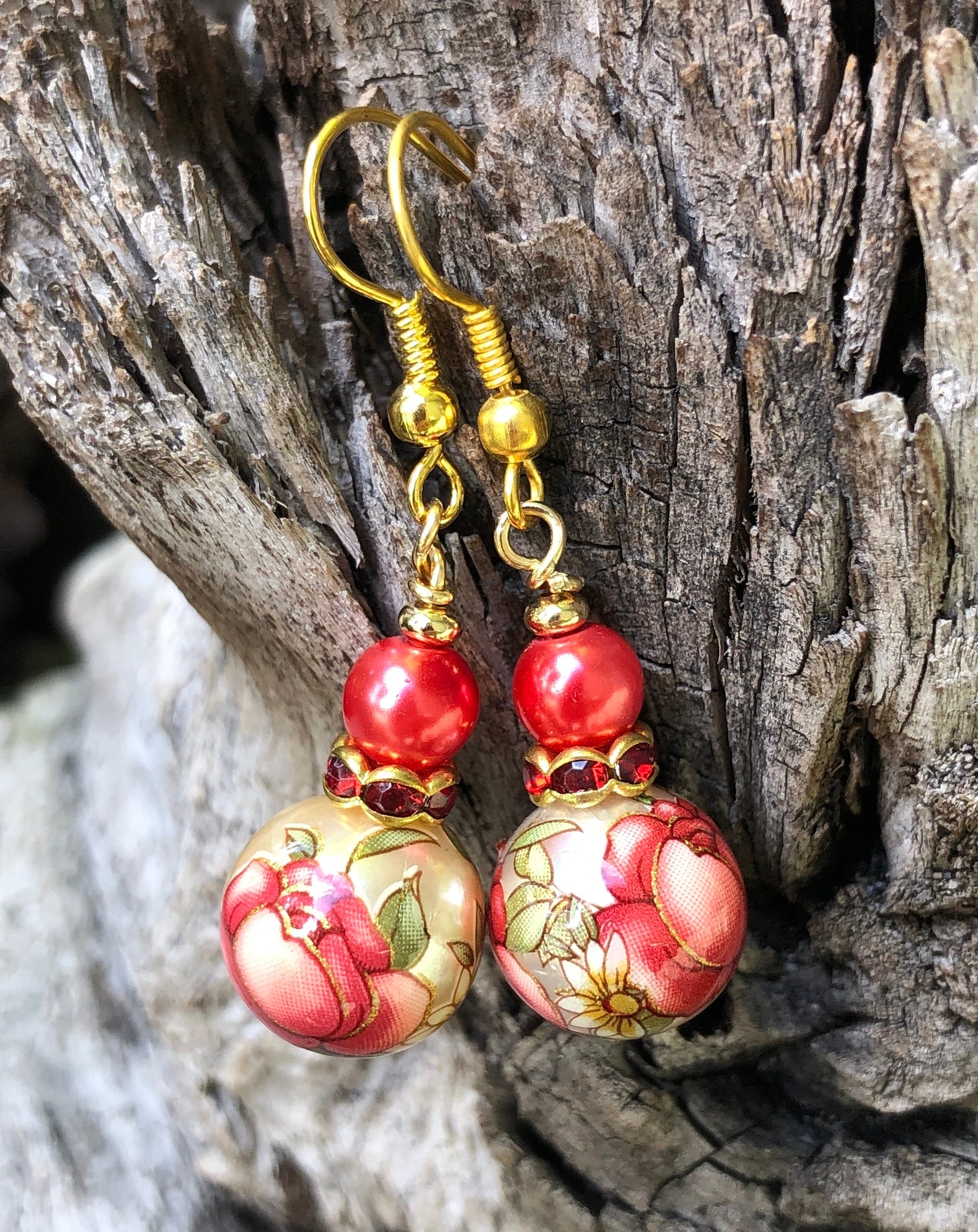コーラル ドリーム キャッチャー ピアス ハワイ BellaAnela #488 コーラル ドリーム キャッチャー ピアス ハワイ BellaAnela #488