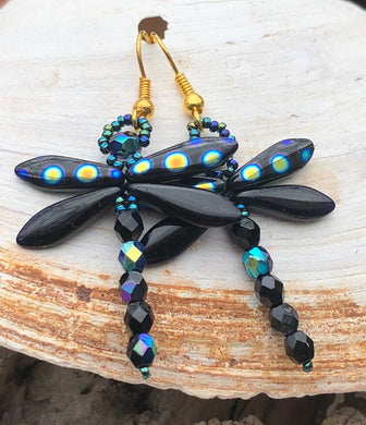 Dragonfly Beaded Earrings