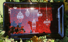 Load image into Gallery viewer, Fused Glass - Sparkly Red Holiday dish