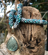 Load image into Gallery viewer, Kumihimo Necklace and Bracelet Set - Calm Waters