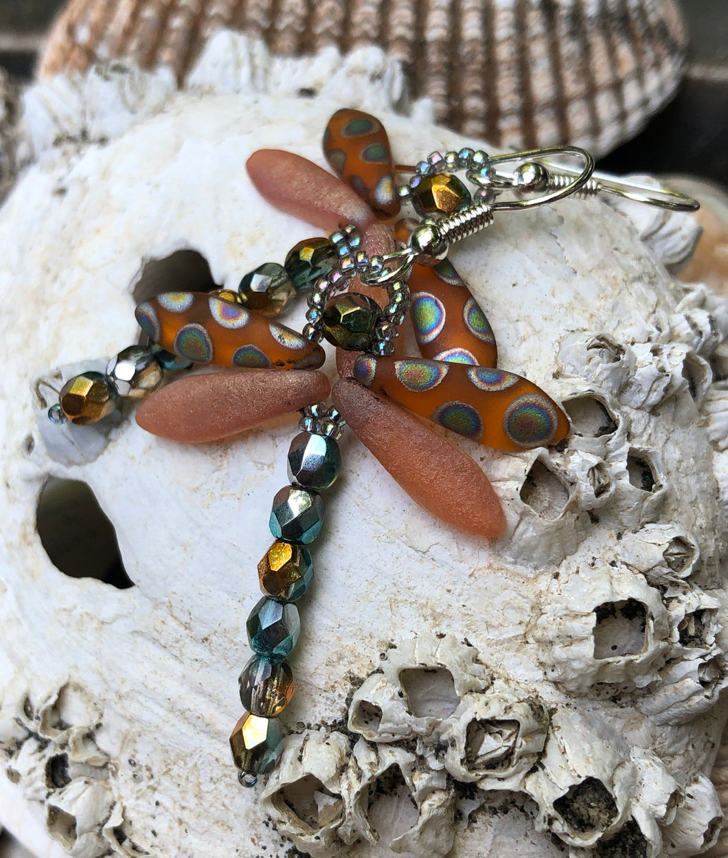 Dragonfly Beaded Earrings