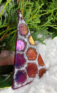 Holiday ornaments - Stained Glass Snowdrifts