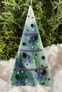 Holiday ornaments - Purple and Green