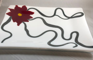 Holiday Platter - Poinsettia