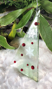 Holiday ornaments - Snowflakes on Holiday Tree