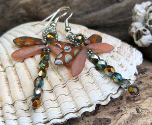 Dragonfly Beaded Earrings