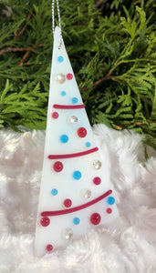 Holiday ornaments - Pink-Turquoise-Dichro